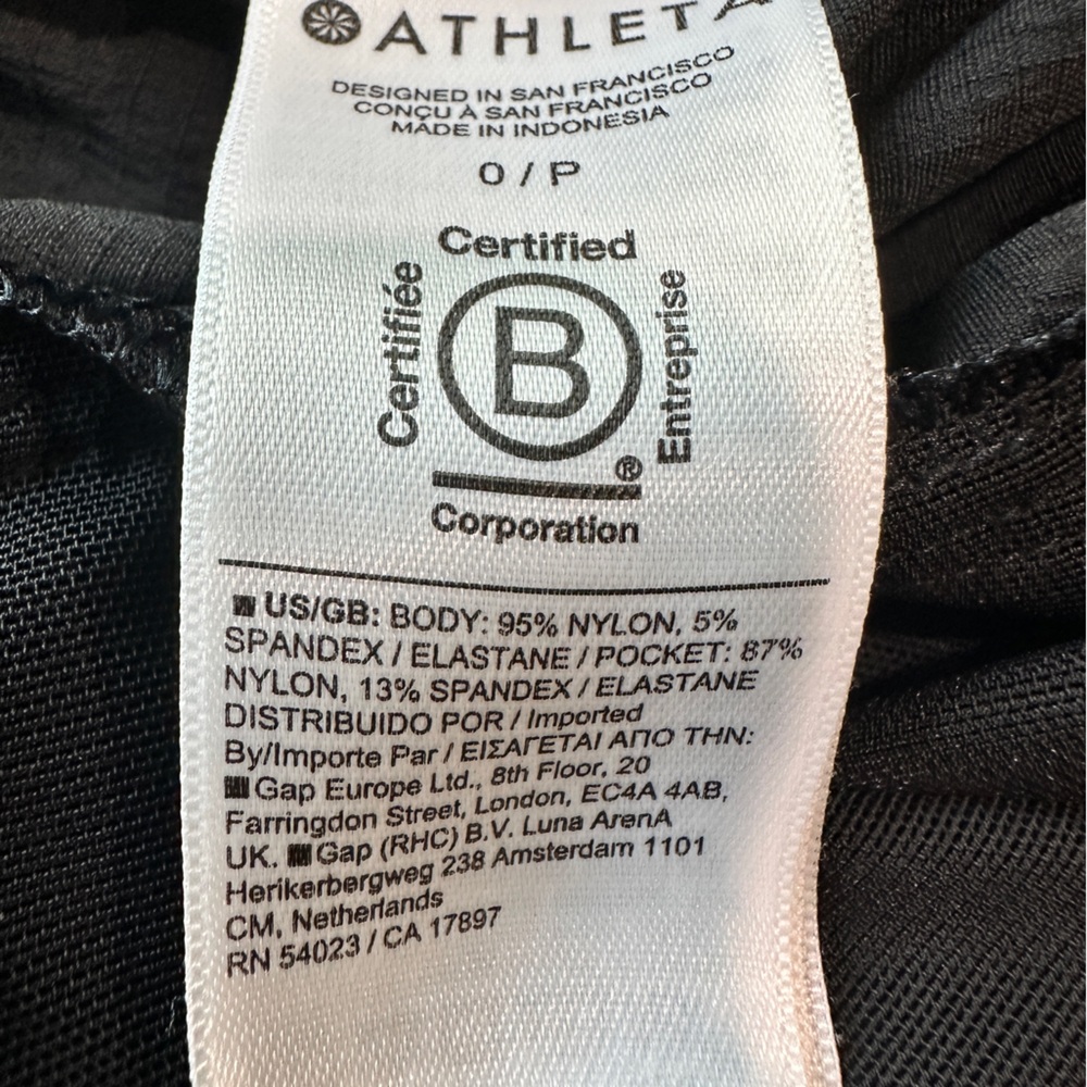 Athleta High-Rise Pant/Jogger Size 0P Black - Picture 6 of 13